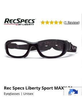 REC Specs Maxx 31 by Liberty Sport Eyeglasses Unisex Navy Blue with Sport Strap